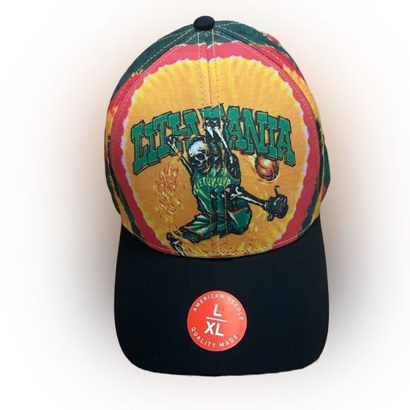 Liquid Blue Grateful Dead Lithuania Basketball 1996 Retro Hat NWT - Picture 1 of 3